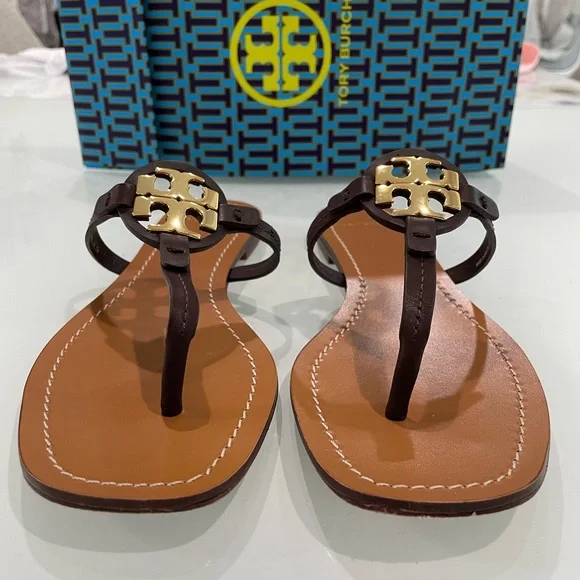Tory Burch Mini Miller Leather Sandals